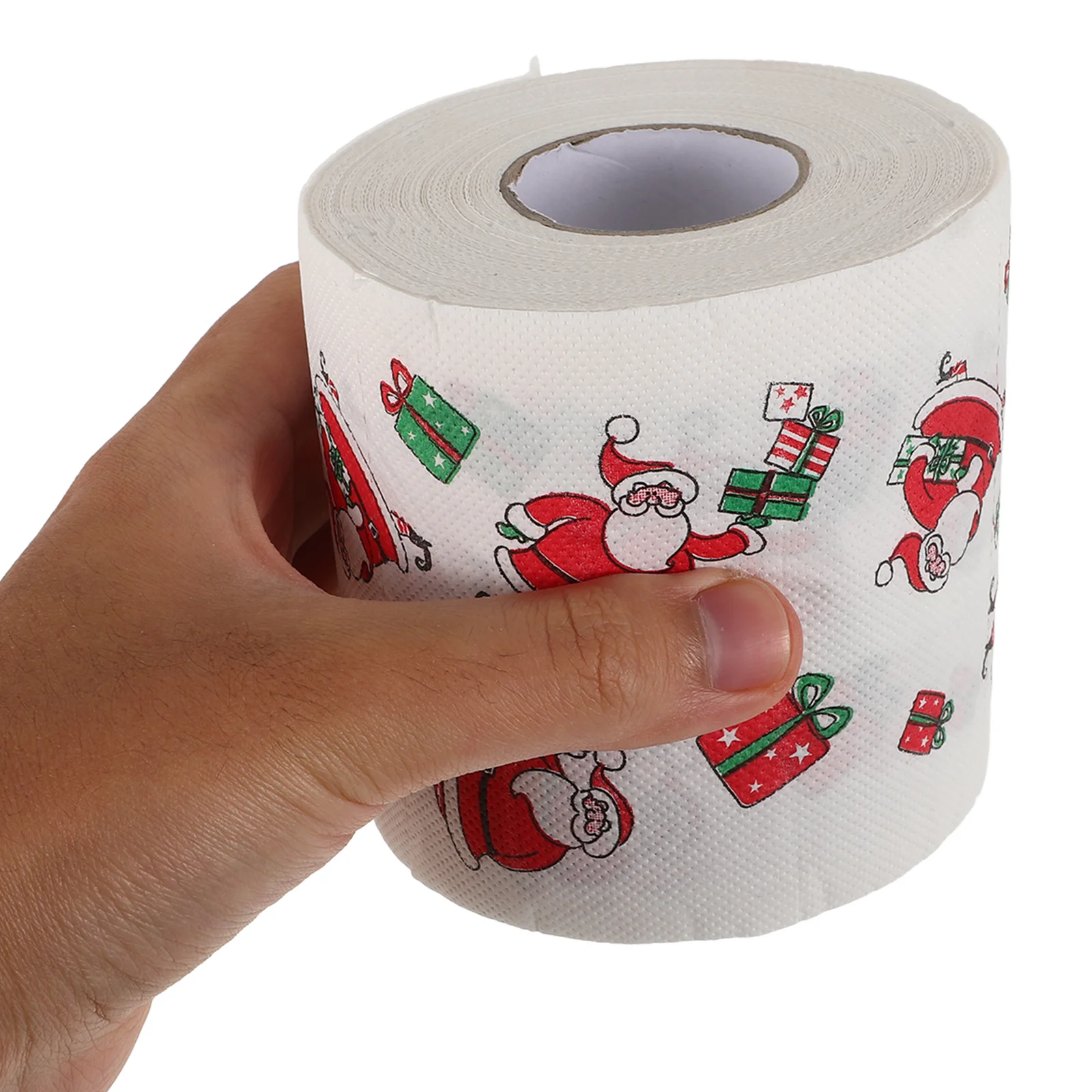 4-rollen kerstoiletpapier dik dubbellaags vrolijk kerstservetpapier grappige kerstman vakantie badkamerbenodigdheden