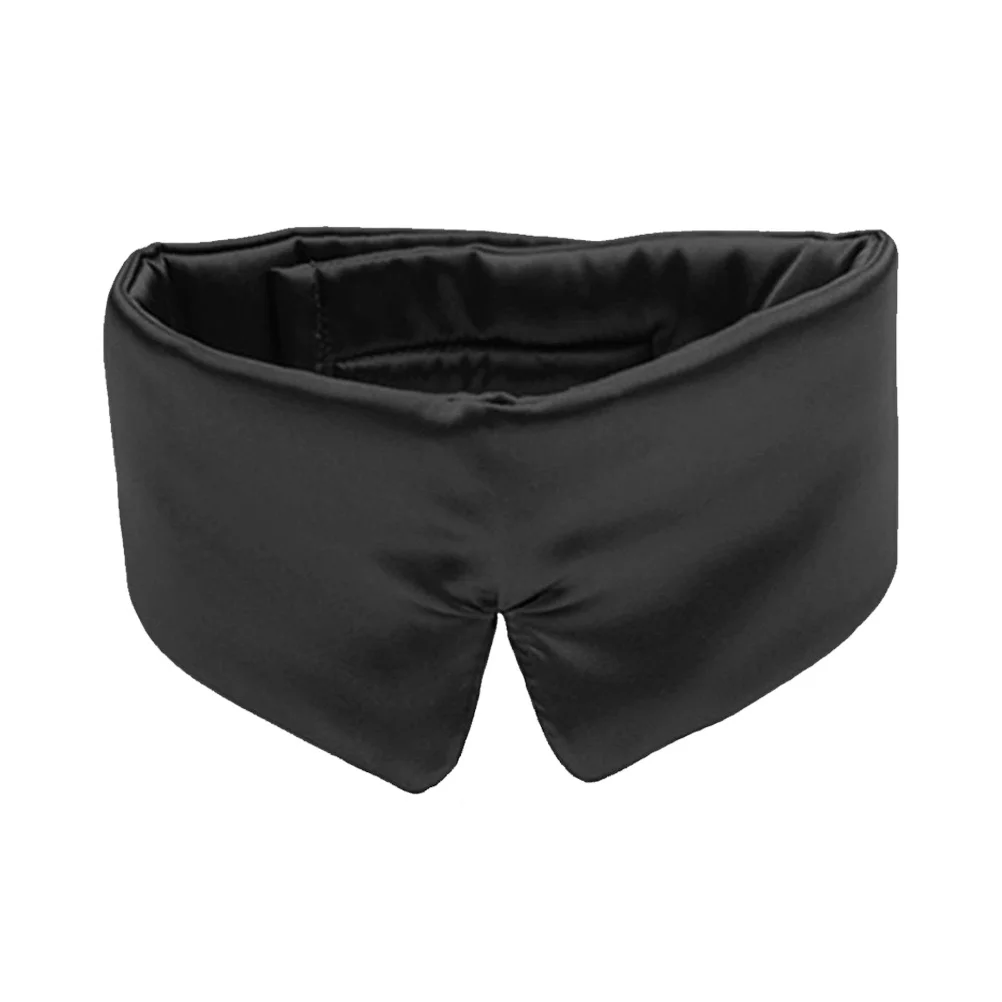 

Silk Eye Mask Adjustable Patch Portable Blindfold Sleep Cover Eyeshade Sleeping Aid Silk Material Travel Home