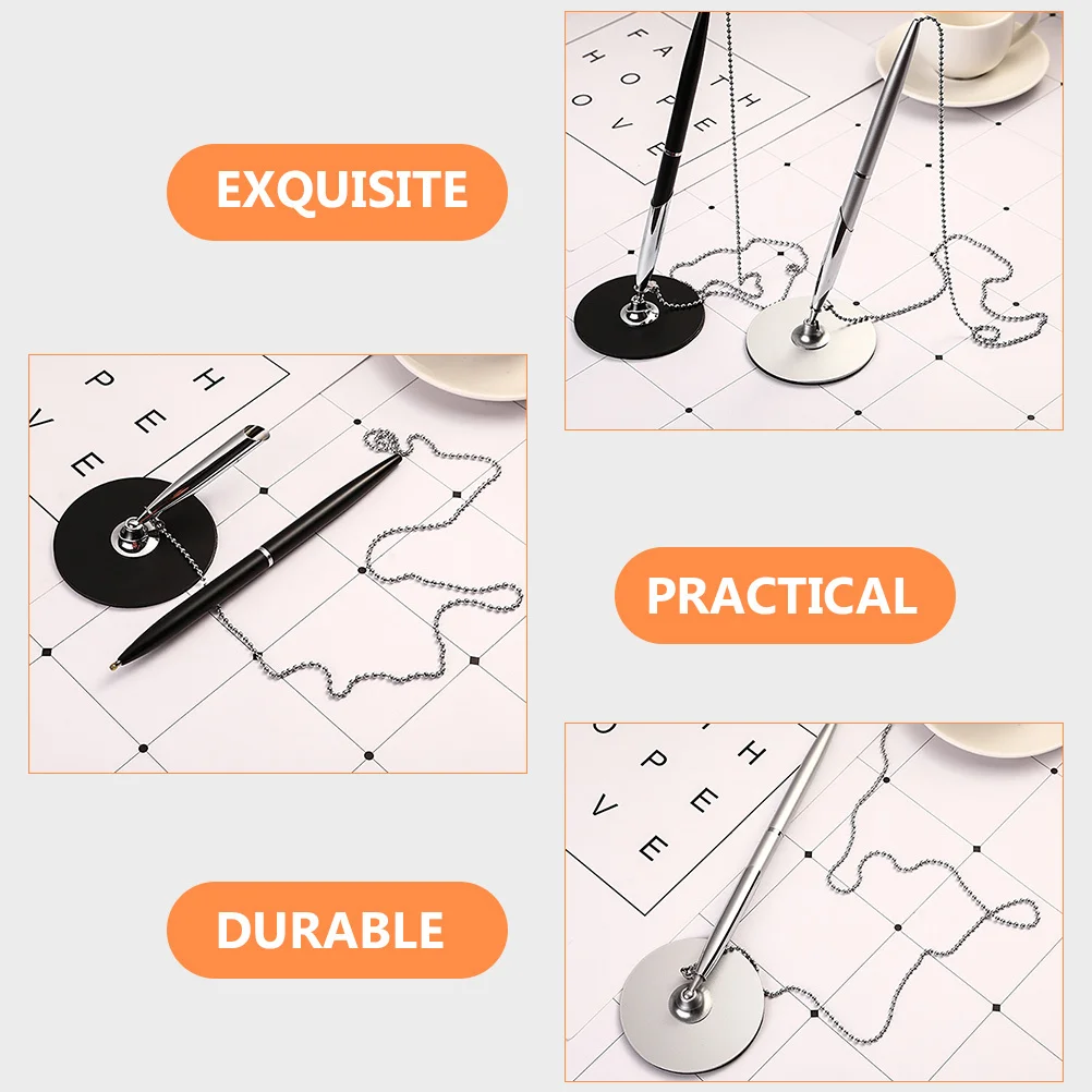 

2Pcs Pen Premium Material Smooth Writing Comfortable Grip Vertical Table Pen Office Business Accessory