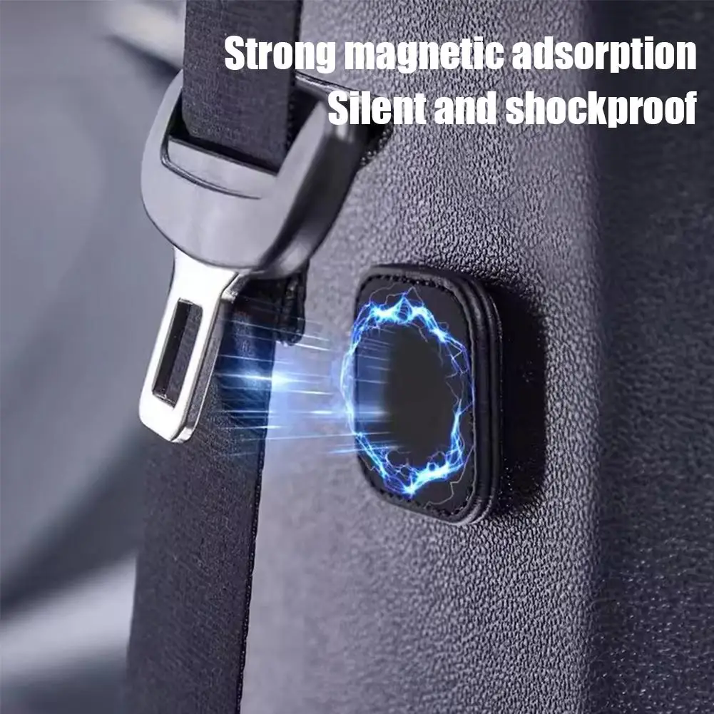 

1pcs Car Seat Belt Holder Suede Magnetic Seatbelt Fixing Clips for Auto Interior Limiter Stopper Accessories X1E8