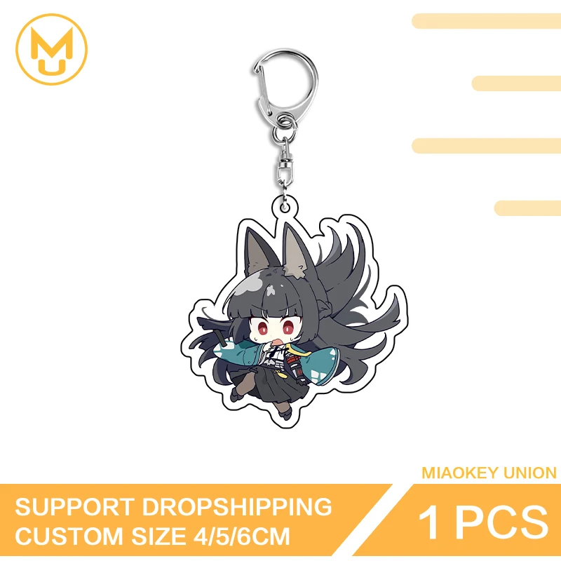 Hoshimi Miyabi Zenless Zone Zero Lovely Artistic Attractive Lively Double Sided Acrylic Keychain Cosplay Costumes DIY Props