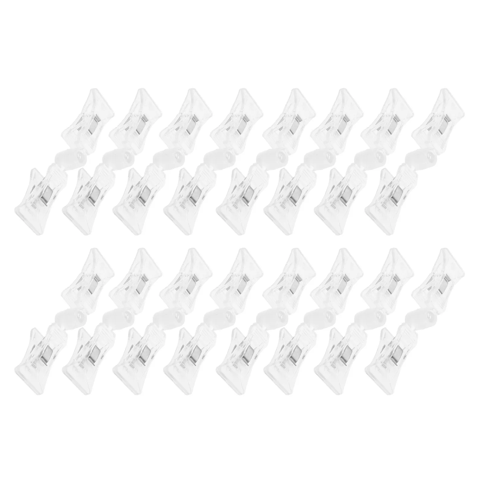 20 Stück durchsichtige, drehbare Schilderclips aus Kunststoff, Regaletikettenhalter für Preiskarten, Warenetiketten, Einzelhandelsständer, Kleiderständer