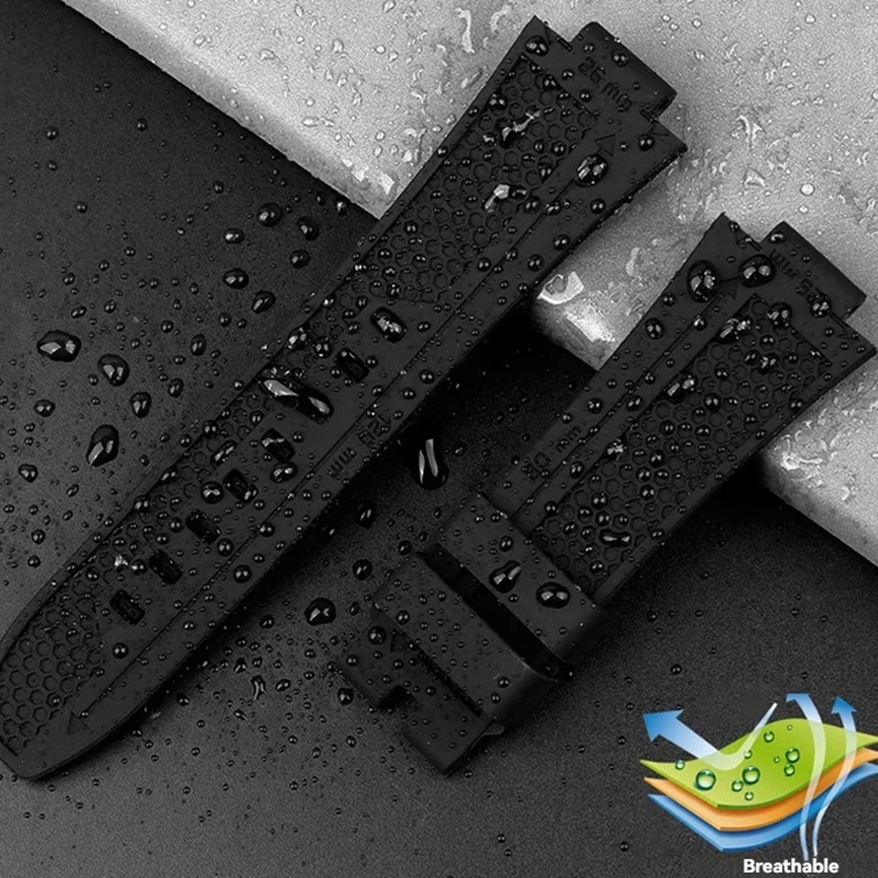 For Casio MWA-100H MWD-100H PRG-80 Series Modified Wterproof Bracelet Convex 24x20mm Silicone Men's Outdoor Sport Watch Strap