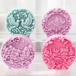 Handmade soap molds for art, silicone molds for Christmas candles, Valentine's Day gifts, chocolate cake decorations