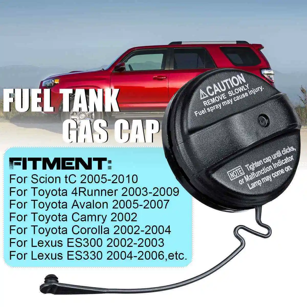 77300-33070 Car Fuel Tank Gas Cap Lid Filler Cover for Lexus ES300 RX330 GS350 GX470 for Toyota Prado Corolla Camry Avalon