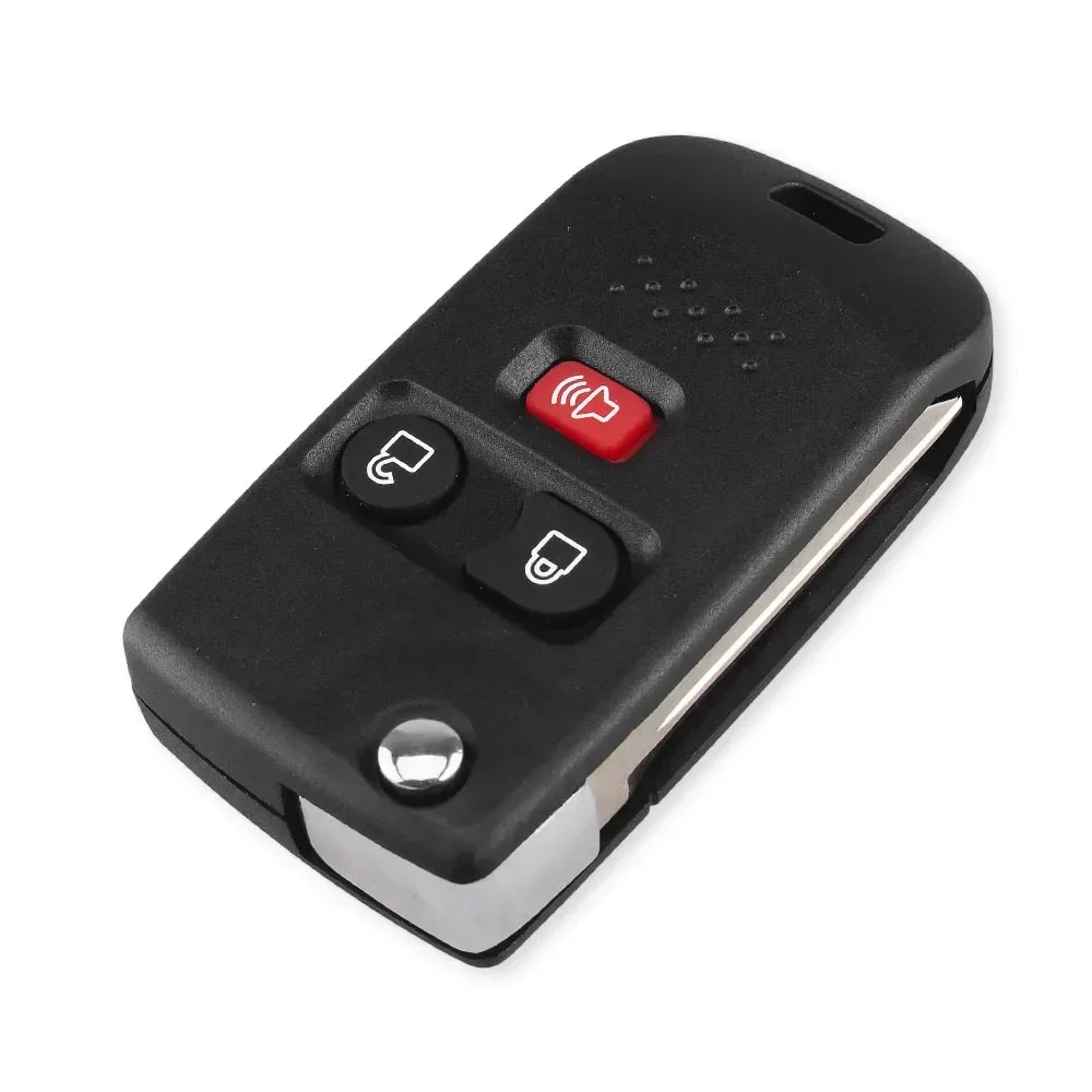 KEYYOU 3/4 Przycisk zdalnego kluczyka samochodowego do Ford Escape Exursion Explorer Mercury Lincoln Town Sport Etui na kluczyk zdalnego sterowania