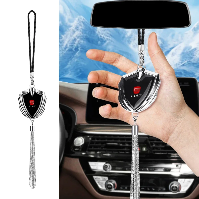 

Auto Rearview Mirror Pendants Car Interior Decoratoin Accessories For Fiat Punto 500 Bravo Croma Tipo Panda Uno Abarth 124