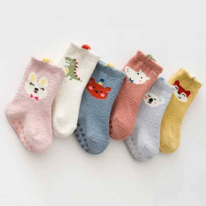 Autumn Winter Thick Warm Baby Stockings Super Soft Middle Tube Socks for Newborn Infant Toddler Boys Girls Mid Calf Long Socks