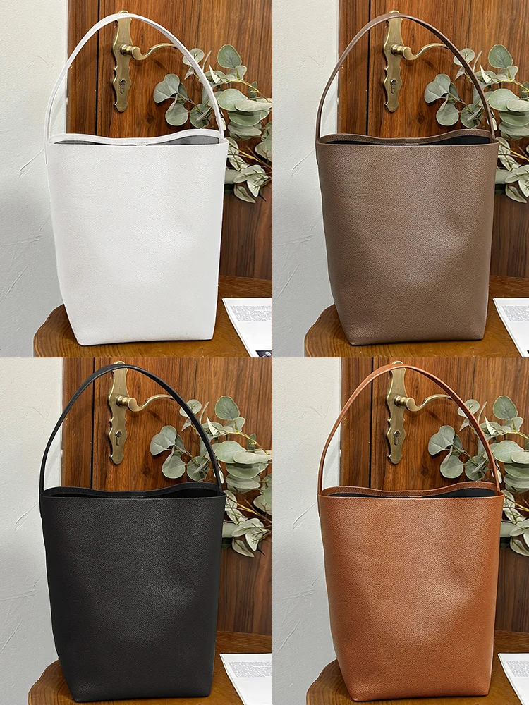 

mat ROW Sle Large Capaci Buet Handbag Women's Pure Color Tote Bag Daily Commuting Soft Synthetic Leather Bag