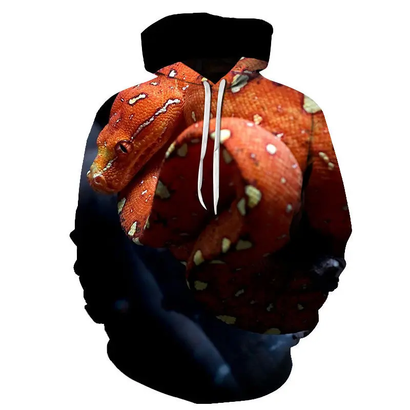 Snake Pattern Fashion Style 3D Printed Hoodies Harajuku Unisex Pullovers Hoodie Casual Sweatshirts Street Top Tracksuit
