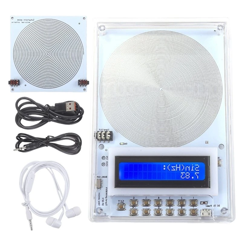 HLZS-External Antenna Board Schumann Wave Generator 0.1-99999Hz Adjustable Frequency Frequency Healing Device