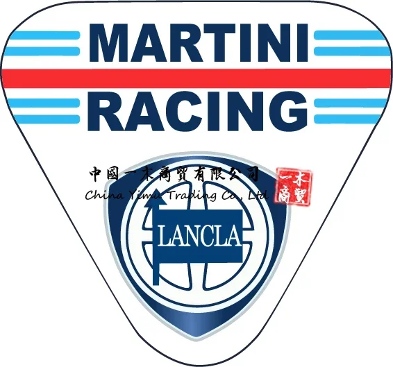 

Cyberpunk Decals For Lancia Martini Racing Sticker Laminated Vinyl Momo Decal