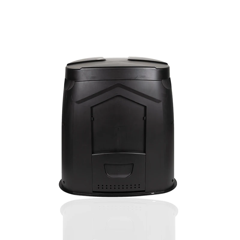 Patio Compost Bin - Durable Plastic, Stackable & Ventilated