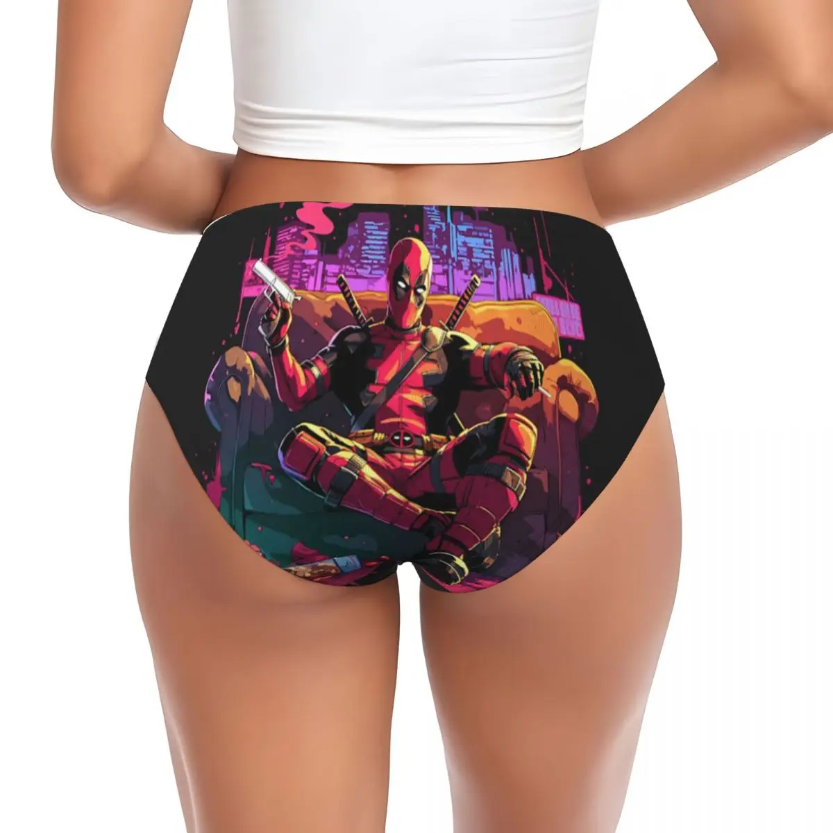 Custom Deadpool Movies Brief Panties Women Comfort Underwear