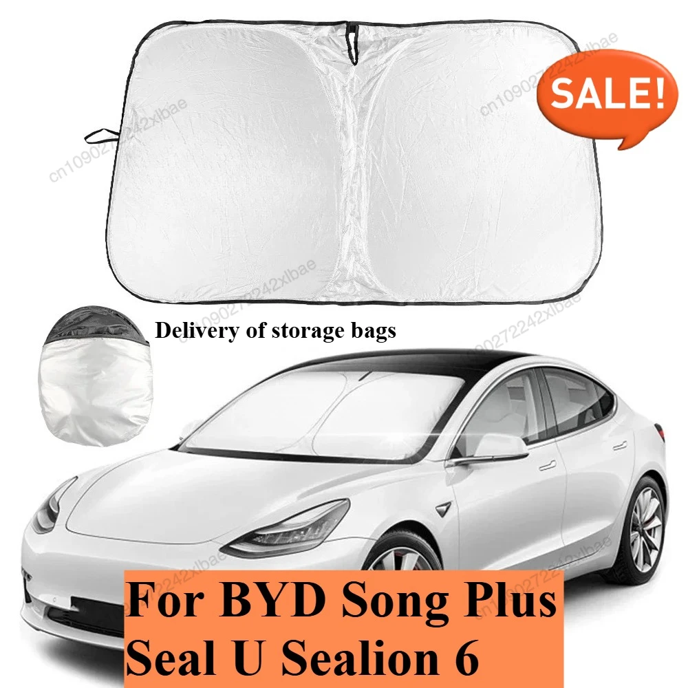 

Car Front Foldable Windshield Sunshade Cover Automobiles Exterior Accessories For BYD Song Plus Seal U Sealion 6 2026 2025