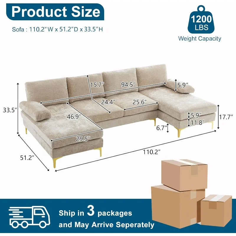 Modern built-up sofa, 5.9