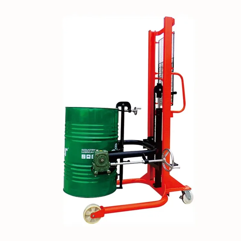 

【Best-selling】NIULI Factory Direct Customized 350kg Lifter Hand Hydraulic Oil Drum Stacker With Clamp Drum Truck