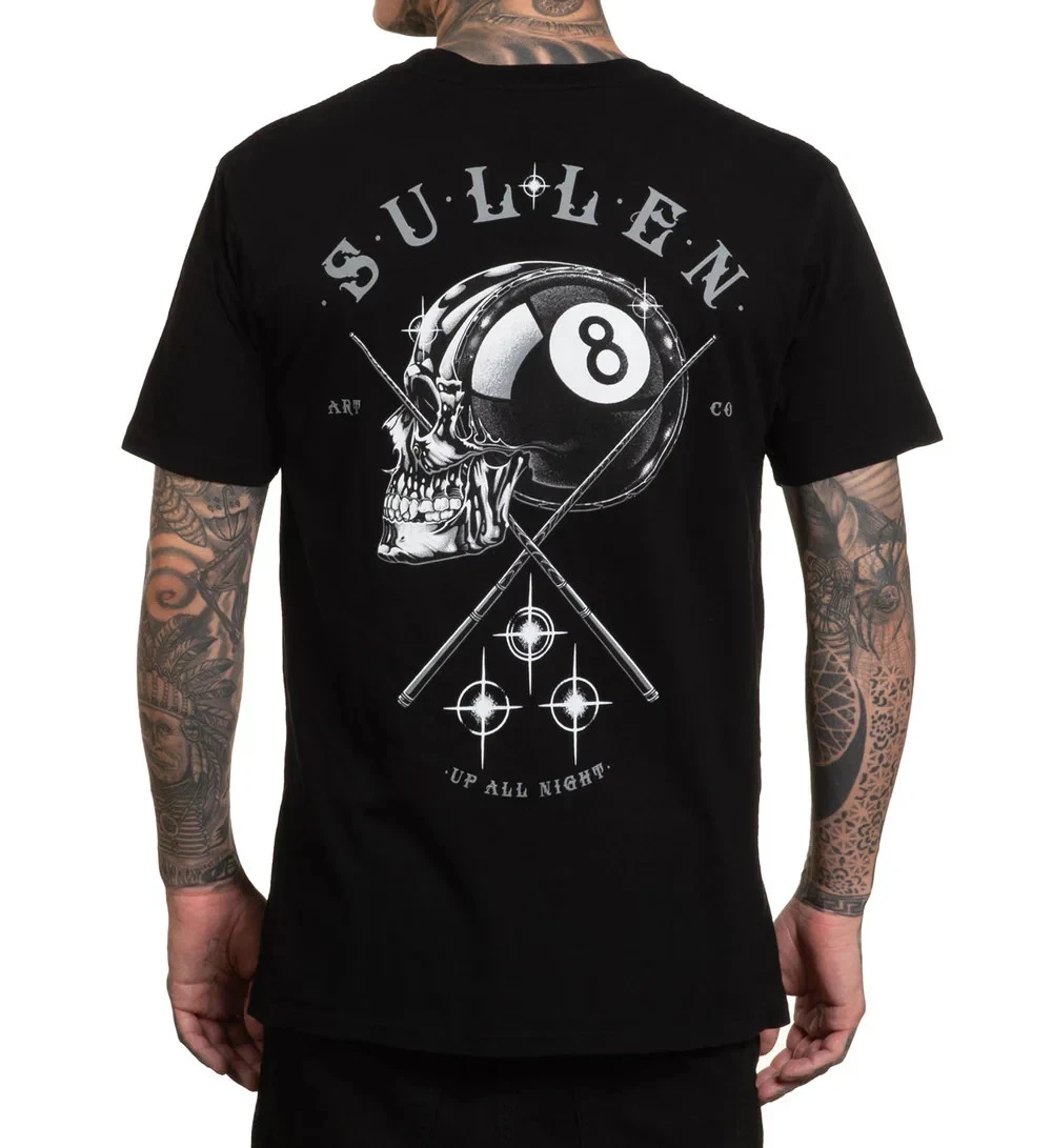 Sullen Art Collective True Artist Pin Up Tattoo Men Premium Tee TRAGIC 8BALL High-end Luxury Unisex Style Both of Men and Women
