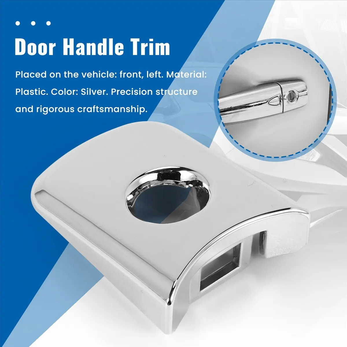 #25G (Silver)Door Handle Trim with Keyhole Cover for Murano Infiniti FX35 FX45,Automotive Parts & Accessories