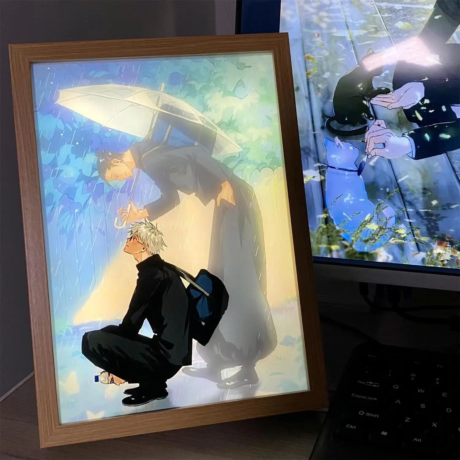 

Аниме Jujutsu Kaisen Gojo Satoru Geto Suguru Ryomen Sukuna Косплей Мультфильм Зеркало световая картина Спальня Настольный орнамент