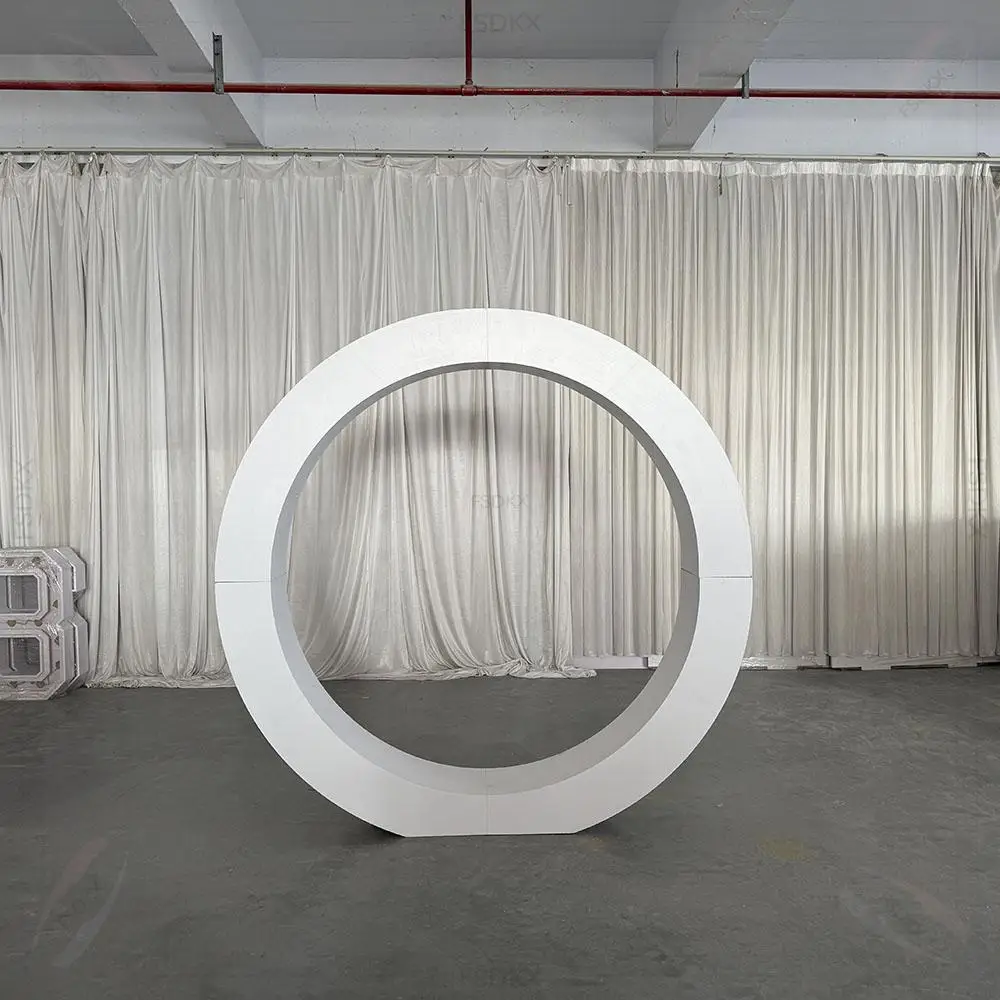 

Круглый фон для свадеб и вечеринок с индивидуальным дизайном и размером, из чистого ПВХ, по доступной цене