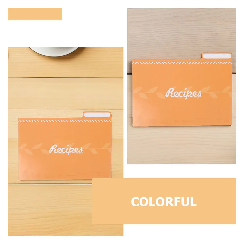 18Pcs Russian Recipe Card Dividers Colorful Portable Index Cards for Kitchen Organizer Cooking Wedding Bridal Shower