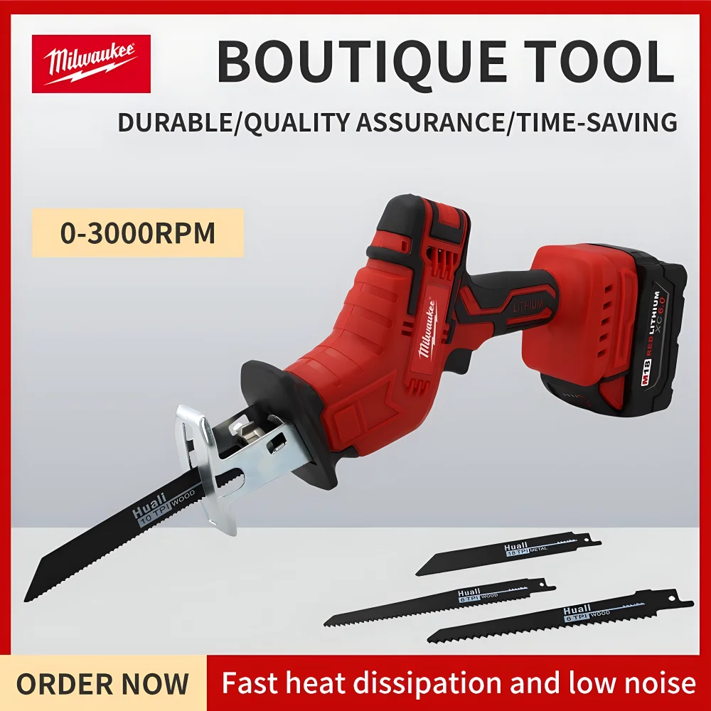 Milwaukee Reciprocating Horse Knife High Power Handheld Multifunctional Small Electric Saw Tools For 18V Battery Cutting Tools