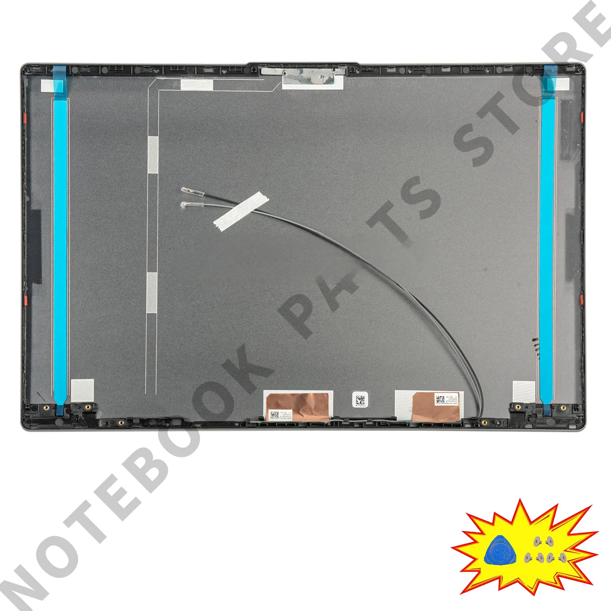 Imagem -03 - Capa Traseira Lcd para Ideapad 515iil05 5-15are05 5-15itl05 5-15alc05 Caixa Superior Tampa Traseira Reparação 5cb0x56073 5cb0x56075 Prata Cinza Bul