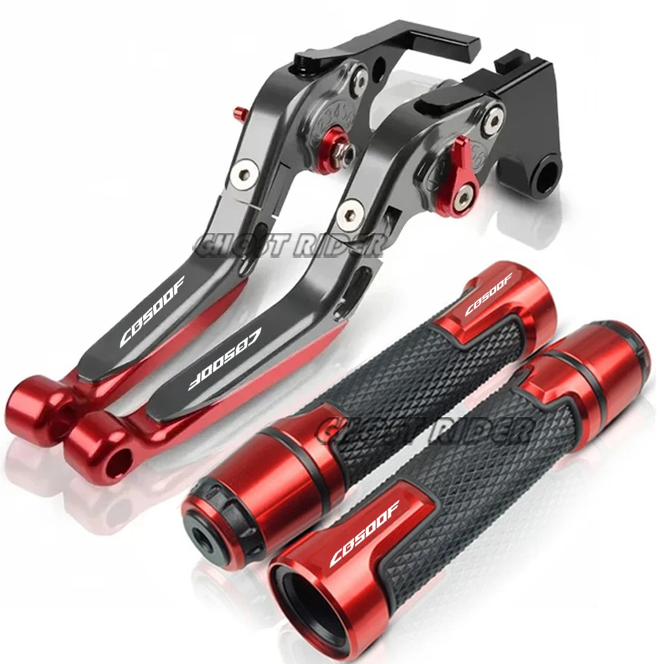 

For HONDA CB500F 2013 2014 2015 2016 2017 2018 2019 2020 - 2023 Motorcycle Adjustable Brake Clutch Levers Handlebar Grips Ends