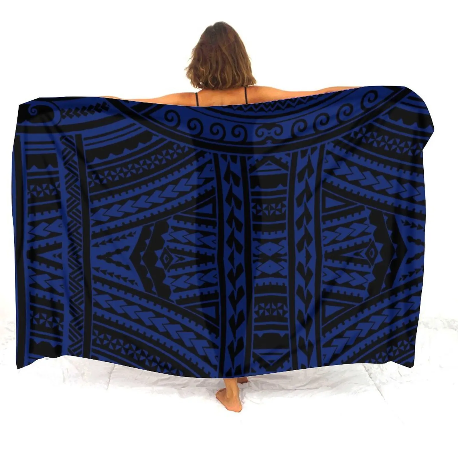 Polynesian Women'S Sarong Sun Protection Shawl Cape Sarong Apron Sarong Silk Scarf Can Be Customized With Personalized Patterns