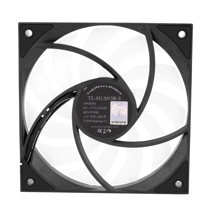 

Thermalright TL-H12015, ультратонкий корпусной вентилятор 15 мм 12015, 5 В ARGB для замены воздушного охладителя ITX или процессора, черный/белый