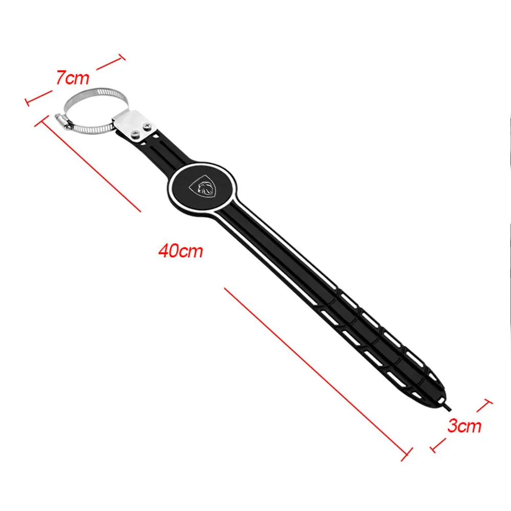 Cinghia di scarico della cinghia di terra del tubo di scarico regolabile della striscia antistatica dell\'automobile per Peugeot 208 3008 107 308