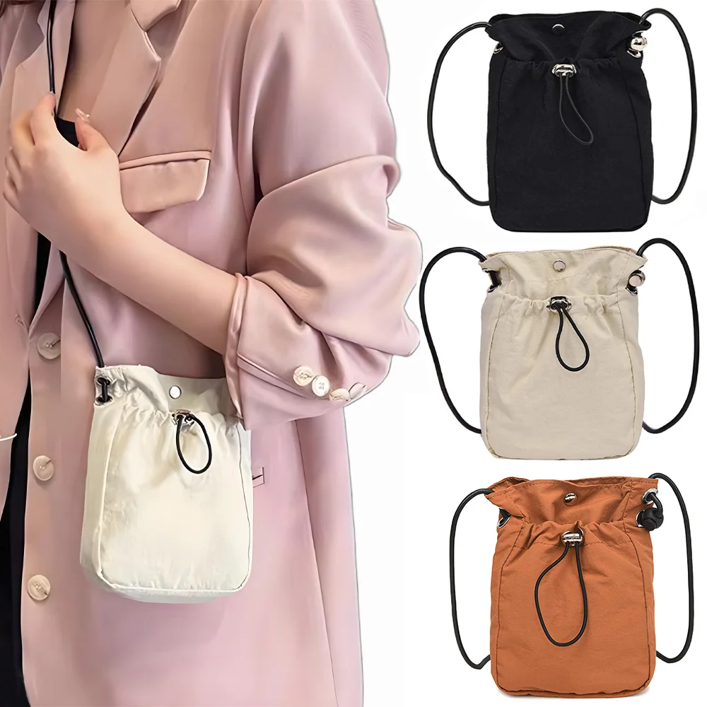 حقيبة كروس نايلون ناعمة محفظة هاتف صغيرة متعددة الوظائف حقيبة كتف مربعة محفظة كروس محفظة قماش حقيبة ساعي البريد