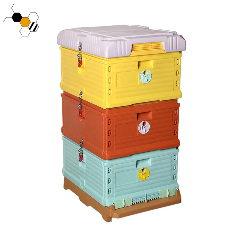 HDPE Langstroth Poly Bee Hive Box 3 Layers 10 Frame Polystyrene Plastic Beehives for Bees