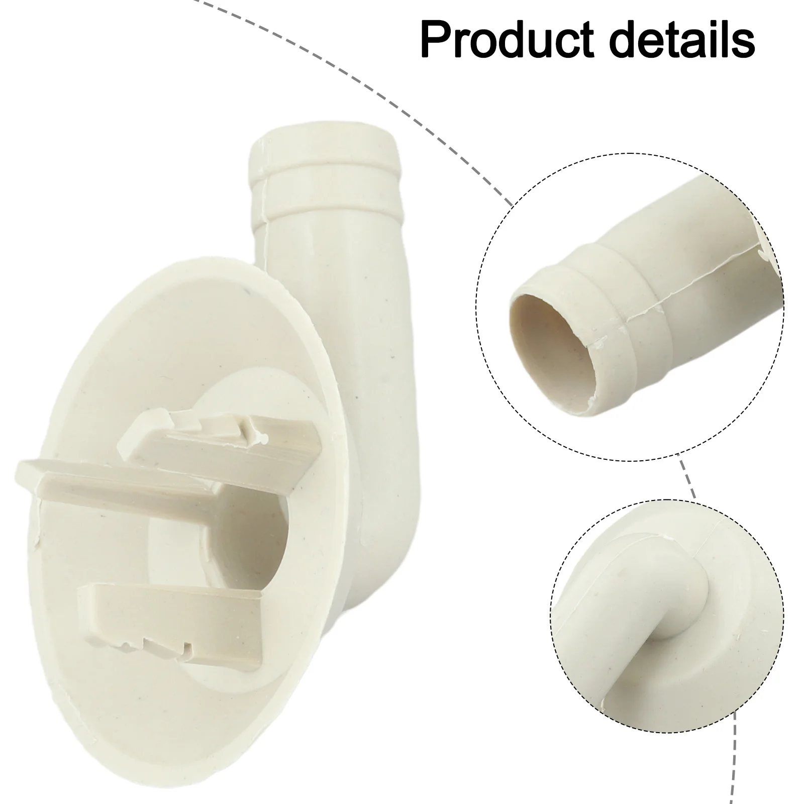 26mm Three-Jaw Elbow Drain Hose Connector White ABS Nozzle For Mini Split AC Outdoor Unit Air Conditioner Drainage Fitting