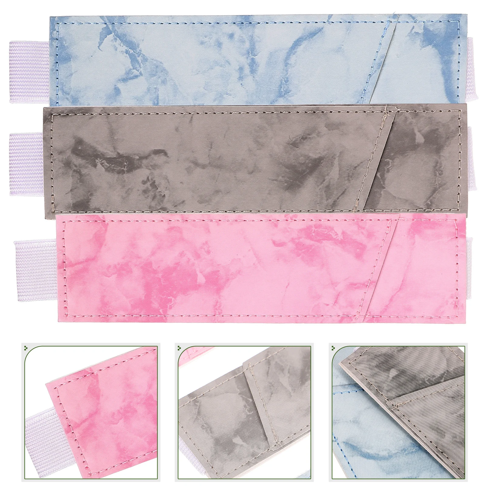 

3Pcs Pen Holder with Elastic Band for Notebooks Journals Planners Wide Application Travel Use Elastic Pen Holder