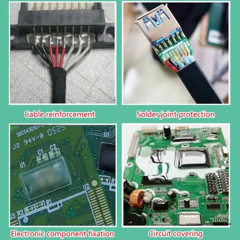 Colle adhésive UV 28GF, réparation universelle pour circuits imprimés, borne électrique