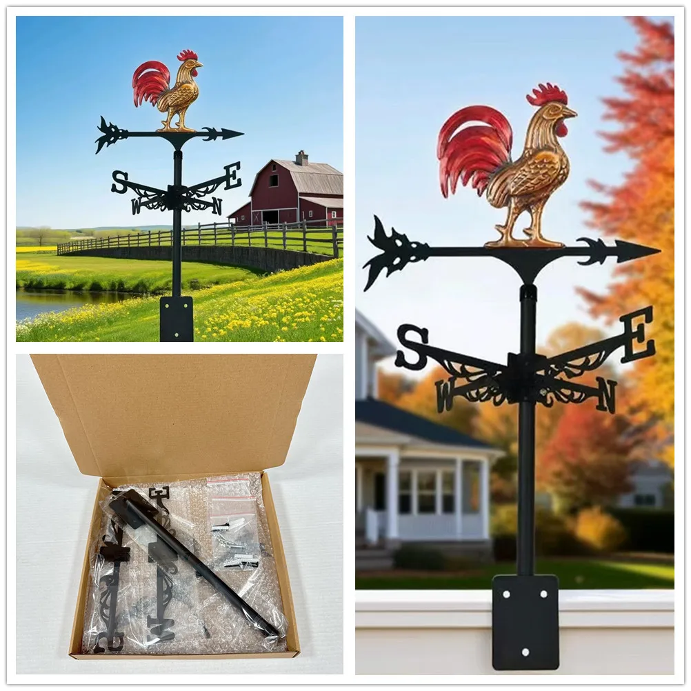 New Trend Indicator, Colorful 3d Rooster, European-Style Art Piece, Outdoor Rooftop Garden, Festival Decoration, Home Decor