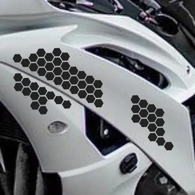 

Motorcycle Honeycomb Decals Reflective Stickers Creative Popular Waterproof Motorbike Bumper Ornament Decals Styling Accessories