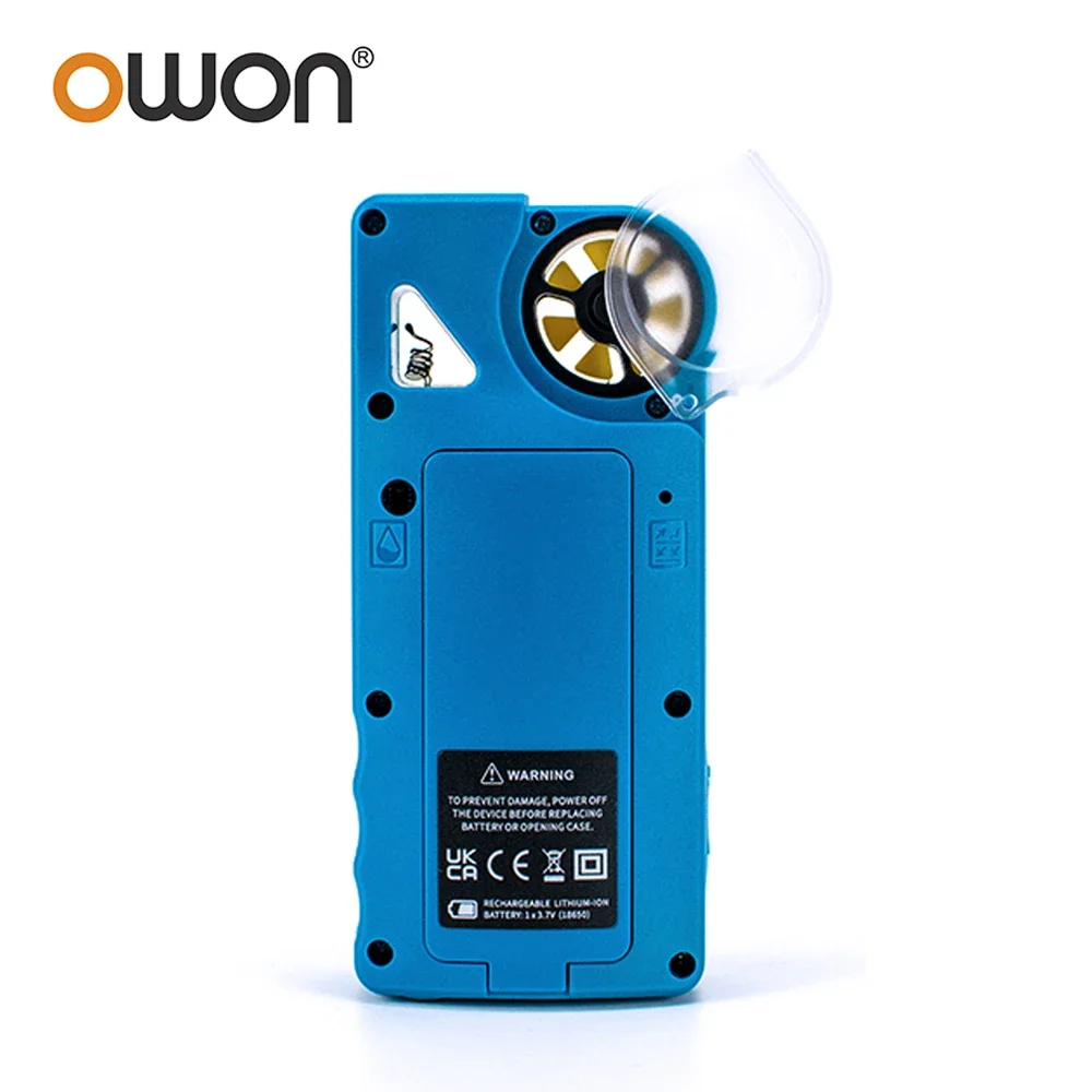 OWON OWM5500 Digital Anemometer, 7-in-1 With 8000 Aata Memory, 7 Measurement Modes, Temperature And Humidity APP Remote Control