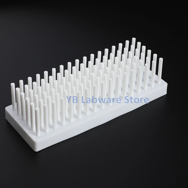 2pcs Lab 66/102column Plastic Column Type Thickening  Test Tube Rack Can Be Inverted Socket