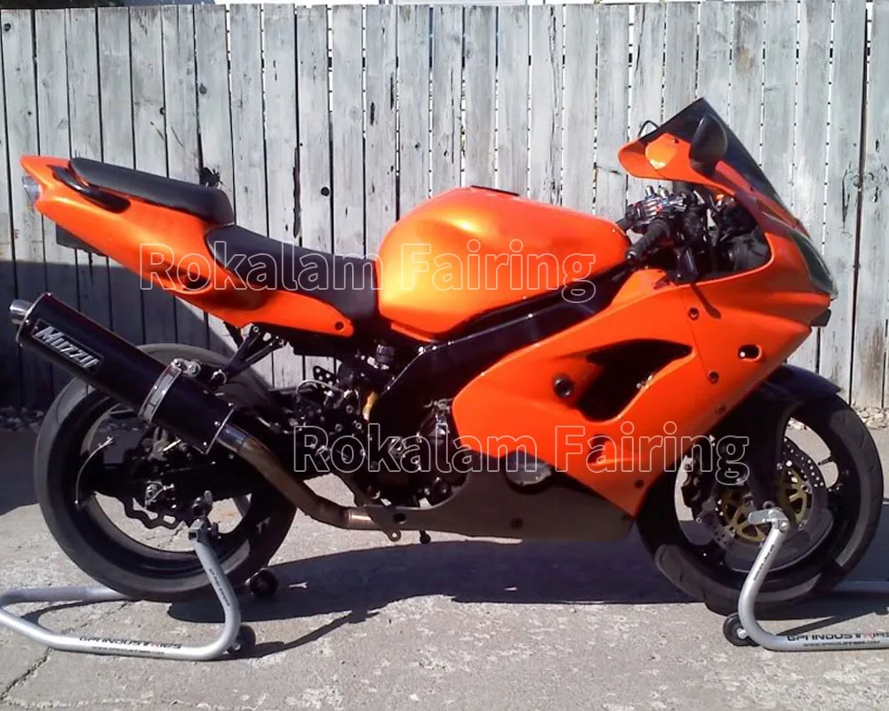 

Motorbike Fairing For Kawasaki ZX9R 2000 2001 ZX-9R Ninja 00 01 Orange Black Motorcycle Body Kit (Injection Molding)