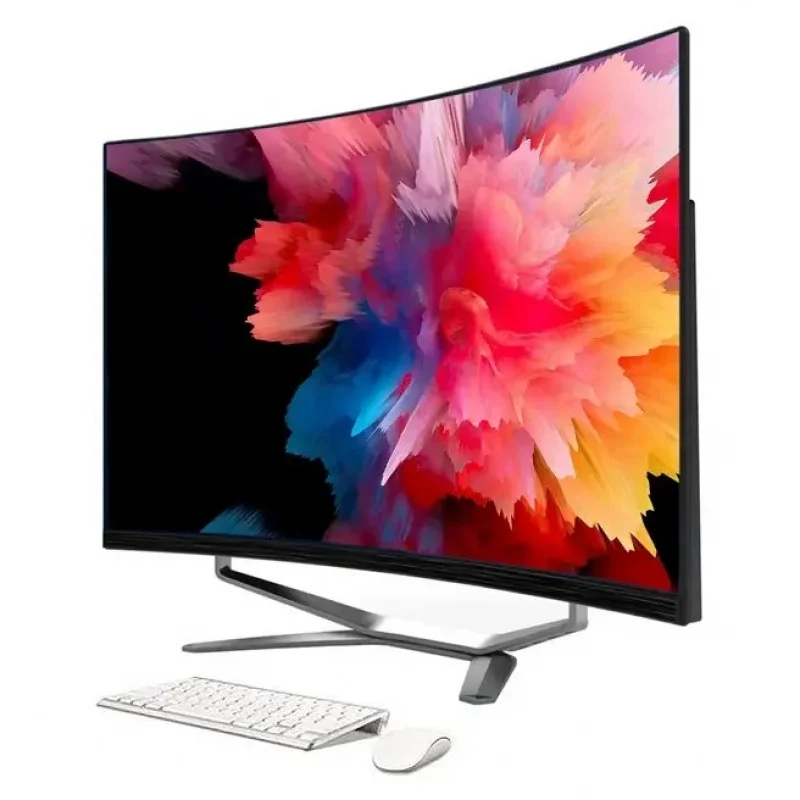 Newest Curved Flat LCD Aio Pc I3/i5/i7/ -in- Computer Touch Screen Optional For Business Use All In One Pc