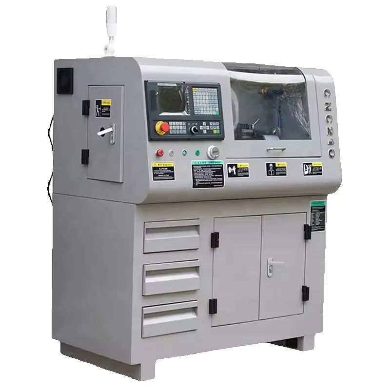 Cnc210 أفقية CNC معدنية صغيرة تحول هاين أداة Torno الثقيلة مخرطة CNC