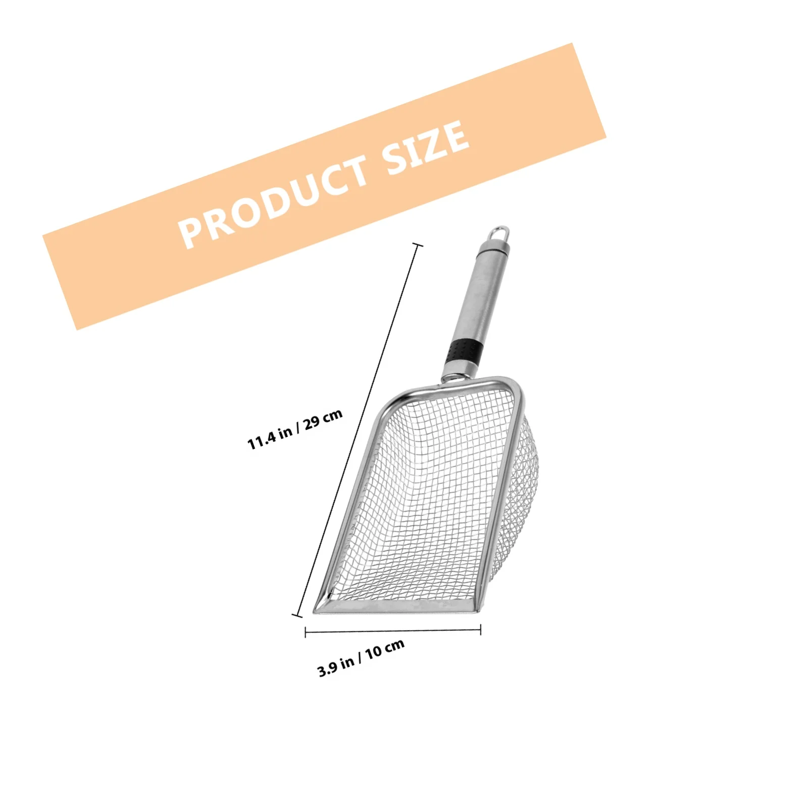 Beach Play Shovel with Mesh Filter Stainless Steel Portable Sand Digger Tool for Children Outdoor Fun Lightweight Shovel Spade