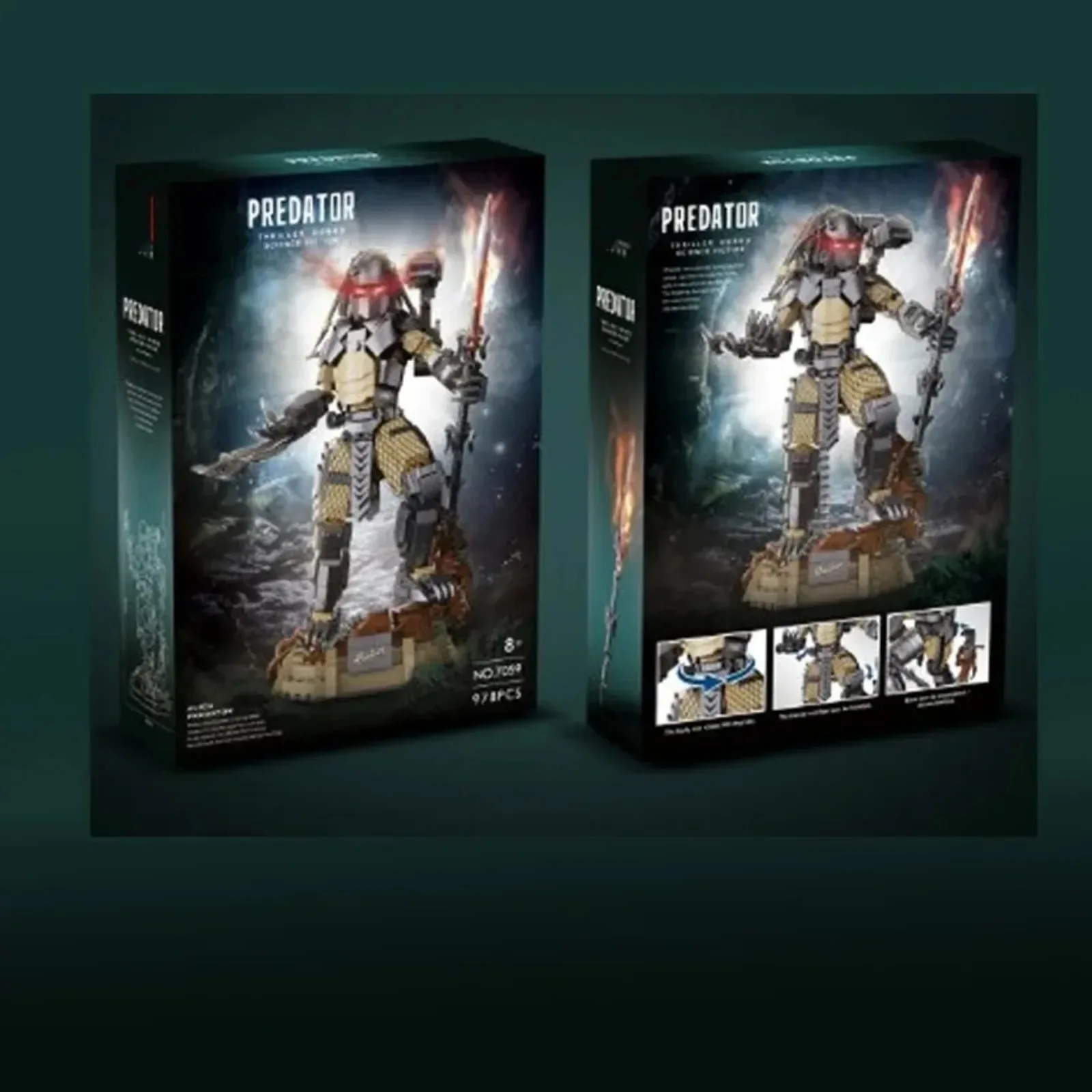 

DK 7059 Alien Beast-Модель Хищника, 978 шт., набор строительных блоков, креативная модель, комплект украшений, игрушки «сделай сам» для рождественских подарков