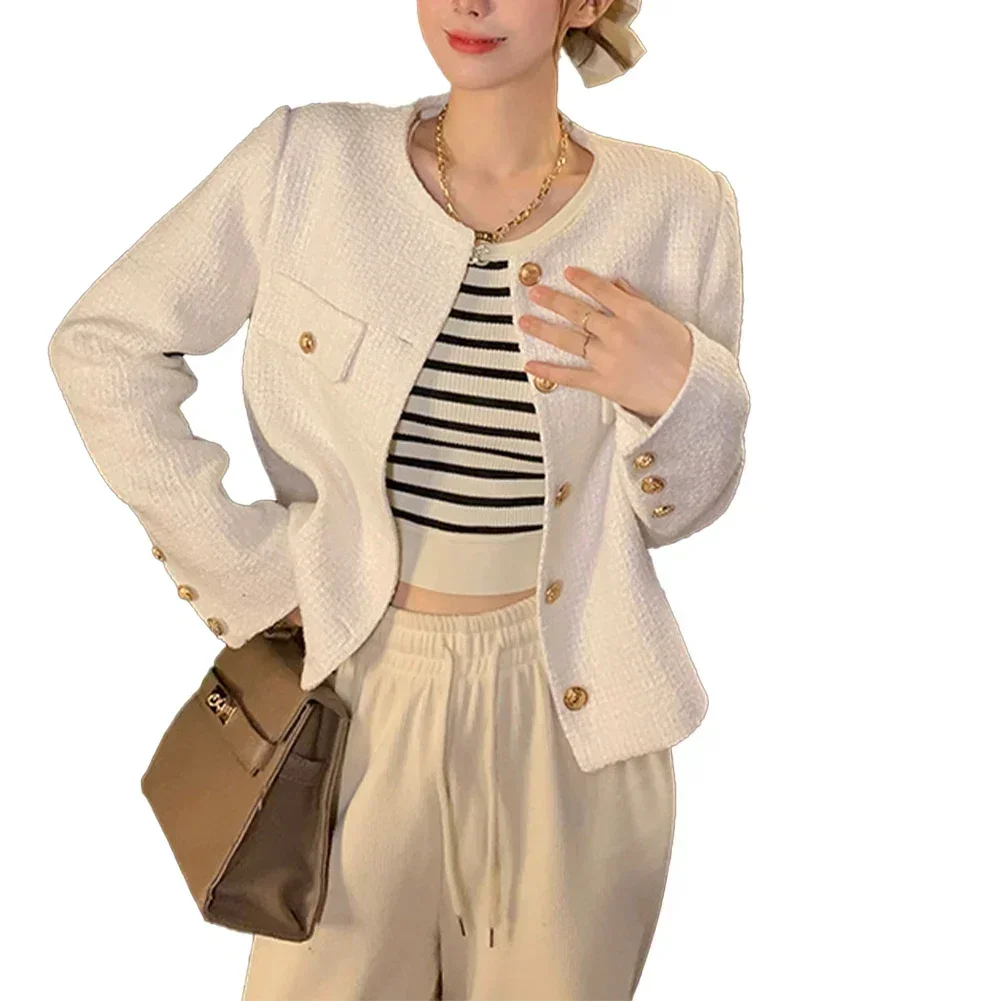 Top versatili da pendolarismo con giacca corta francese di nuova moda da donna