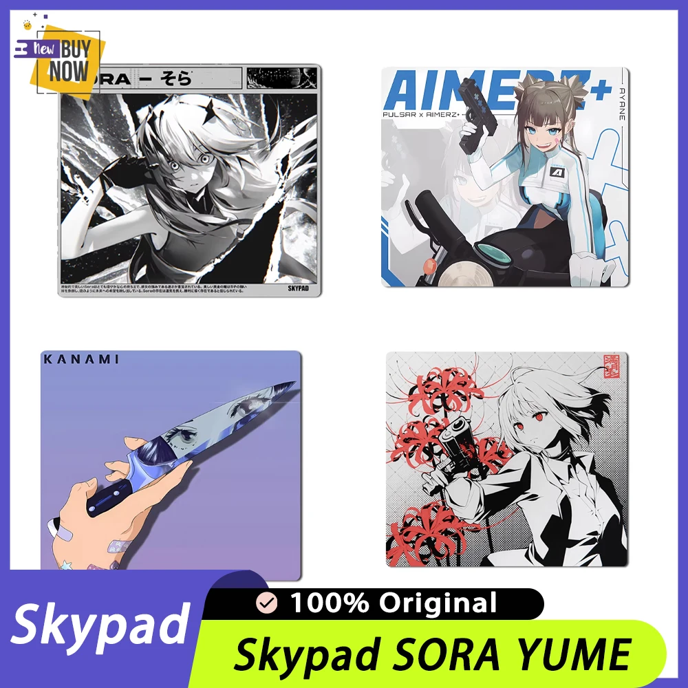 

Skypad SORA YUME Glass Mouse Pad Smooth Frosted Surface Desk Mat Tempered Upgrade Gaming FPS Office PC Gaming Accessories