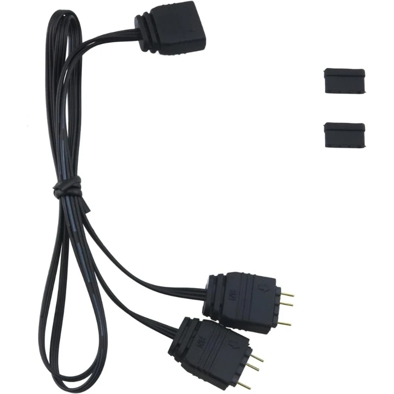 1PC 5V 3Pin VDG to 5V 3Pin ARGB SYNC Adapter Cable for Gigabyte Motherboard SYNC PC Chassis Cooling Fans Accessories