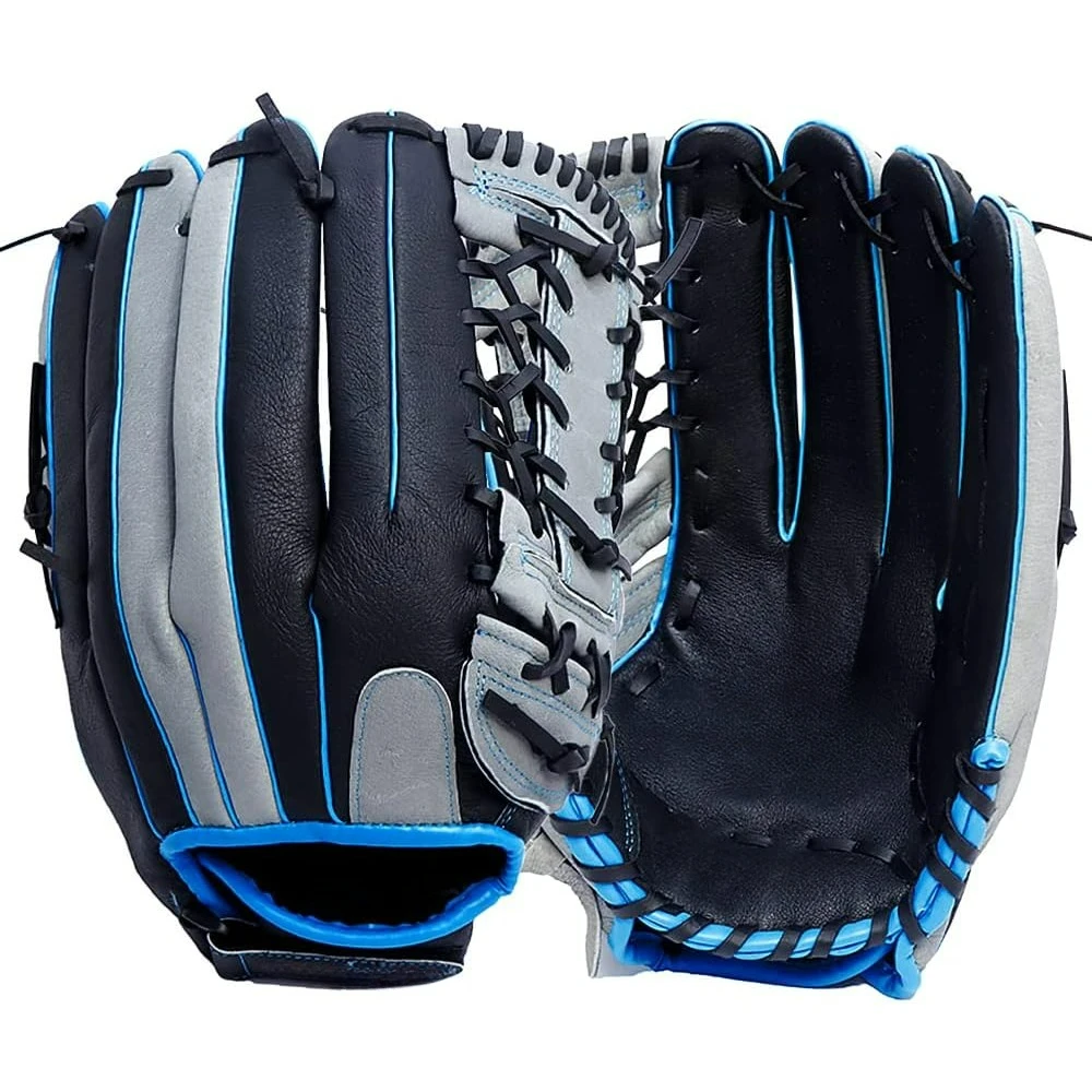 

14 Inch Slowpitch All Pigskin Softball Gloves, EASY BREAK IN, Complete with an adjustable wrist strap, LIGHT-WEIGHT.